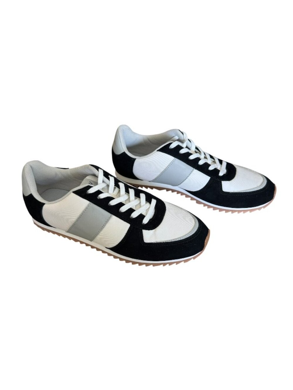 New J. Crew Trainers, White/Black/Grey - Size 9.5